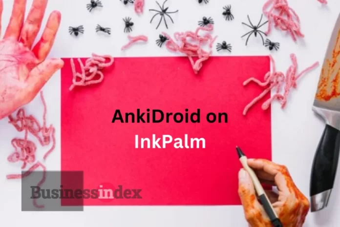 AnkiDroid on InkPalm: E-ink screen displaying flashcards for efficient, eye-friendly learning.